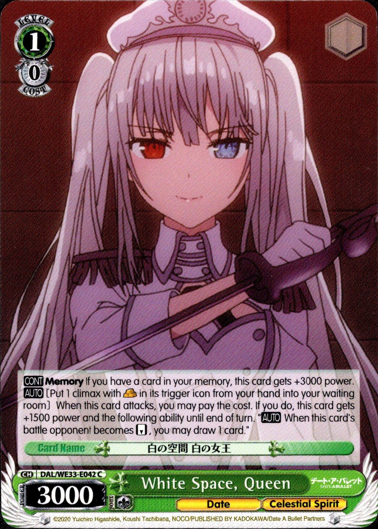 White Space, Queen - DAL/WE33-E042 - Date A Bullet - Card Cavern