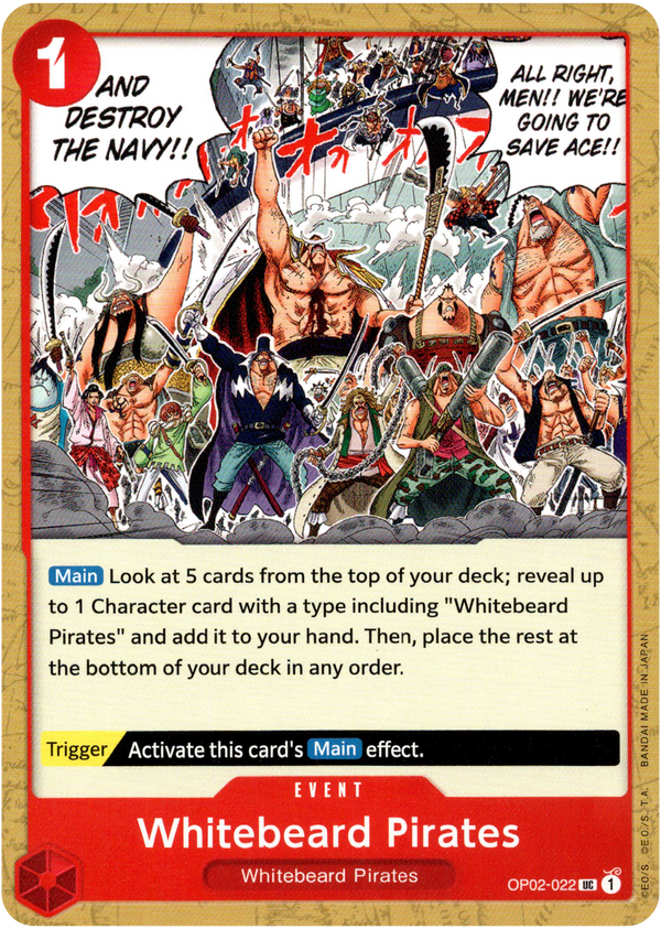 Whitebeard Pirates - OP02-022 - Paramount War - Card Cavern