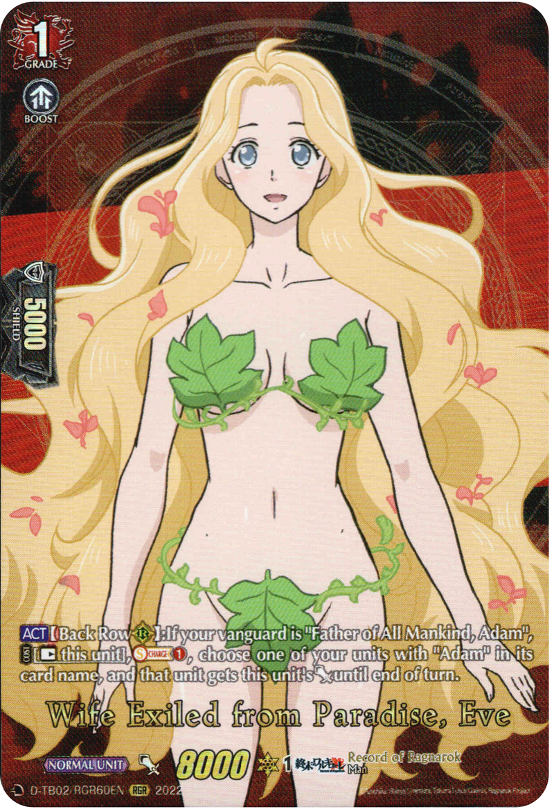 Wife Exiled from Paradise, Eve - D-TB02/RGR60EN - Record of Ragnarok - Card Cavern