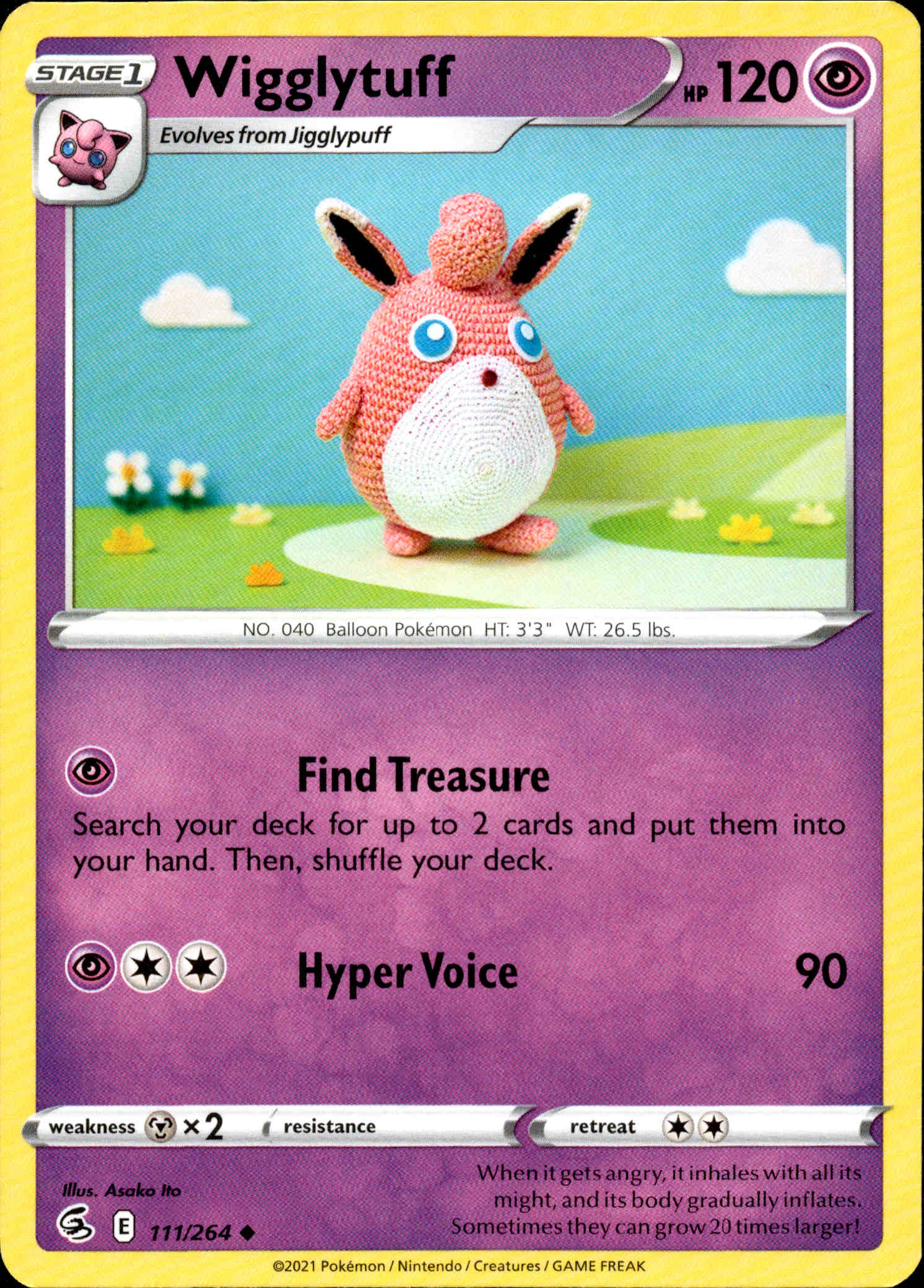 Wigglytuff - 111/264 - Fusion Strike - Card Cavern