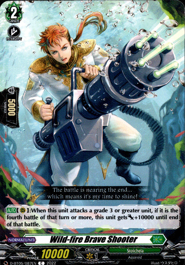 Wild-fire Brave Shooter - D-BT05/087 - Triumphant Return of the Brave Heroes - Card Cavern