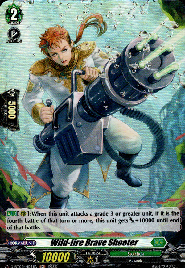 Wild-fire Brave Shooter - D-BT05/H51 - Triumphant Return of the Brave Heroes - Card Cavern
