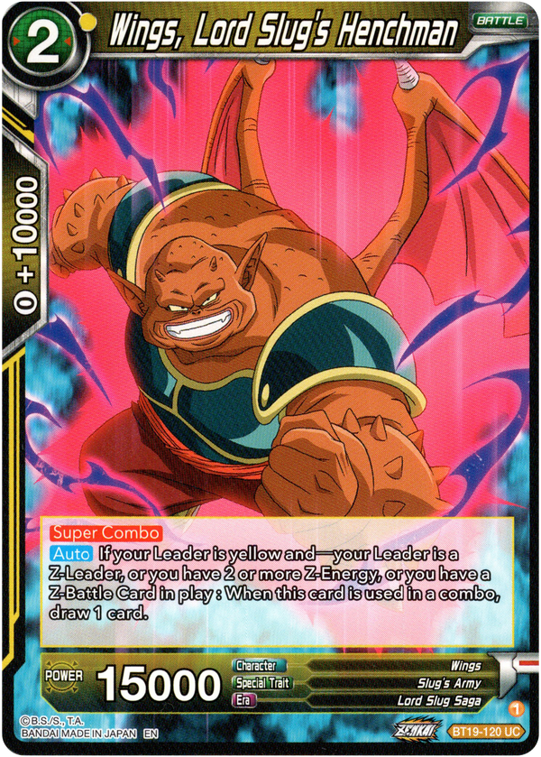 Wings, Lord Slug's Henchman - BT19-120 - Fighter's Ambition - Card Cavern