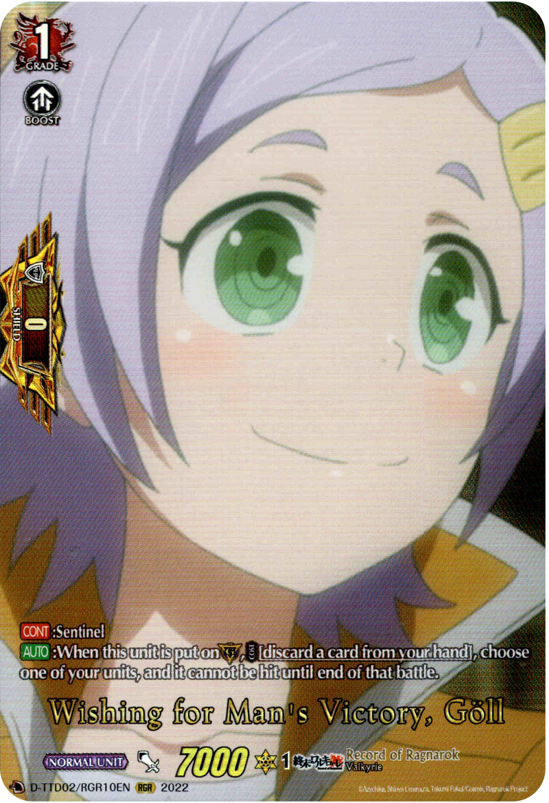 Wishing for Man's Victory, Goll - D-TTD02/RGR10EN - Record of Ragnarok - Card Cavern