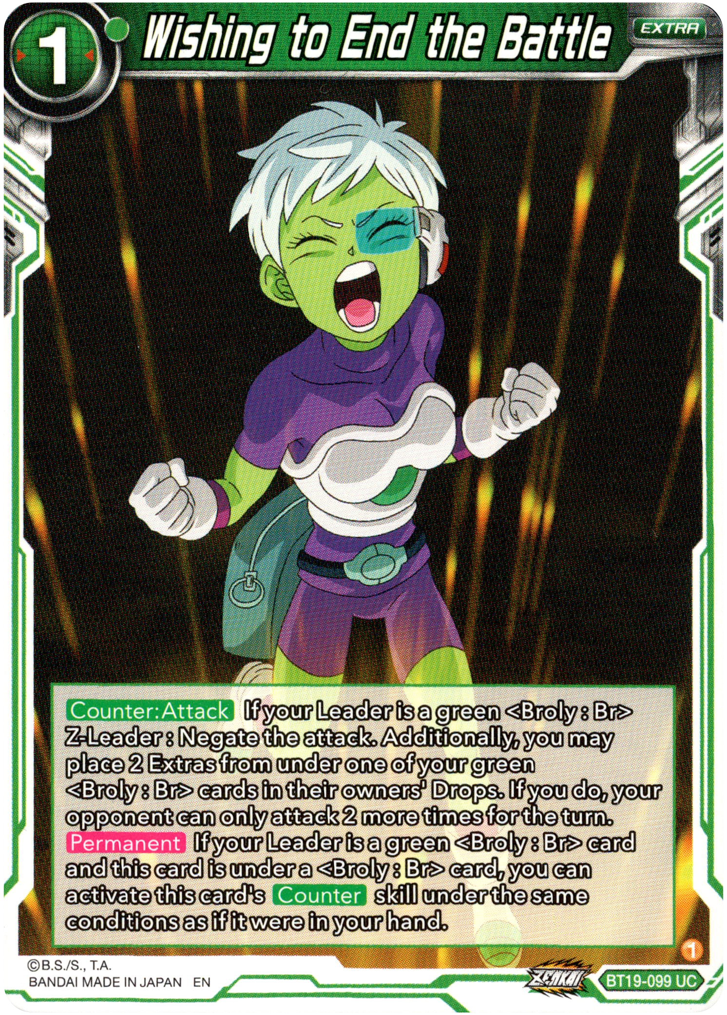 Wishing to End the Battle - BT19-099 - Fighter's Ambition - Card Cavern