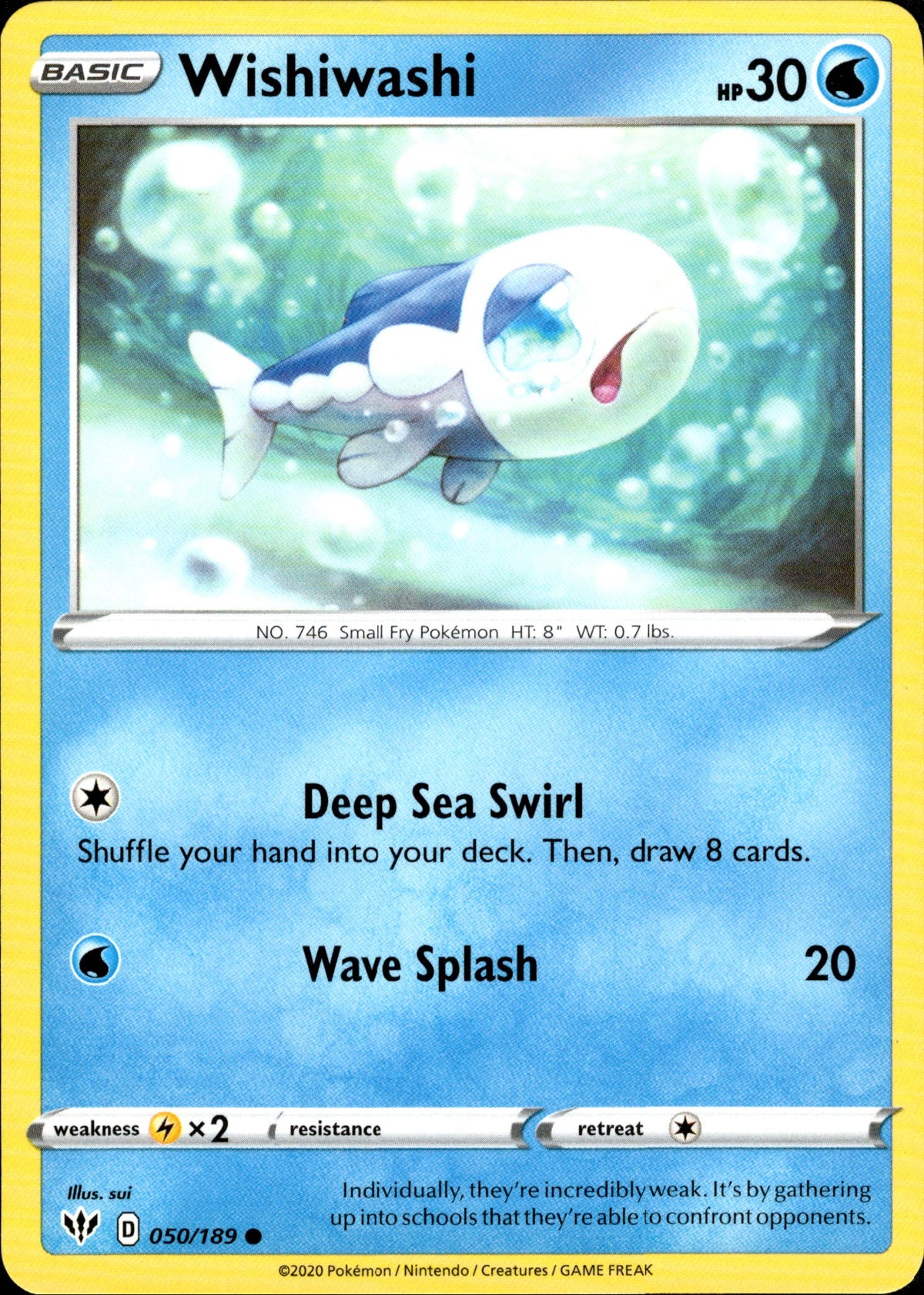 Wishiwashi - 50/189 - Darkness Ablaze - Card Cavern
