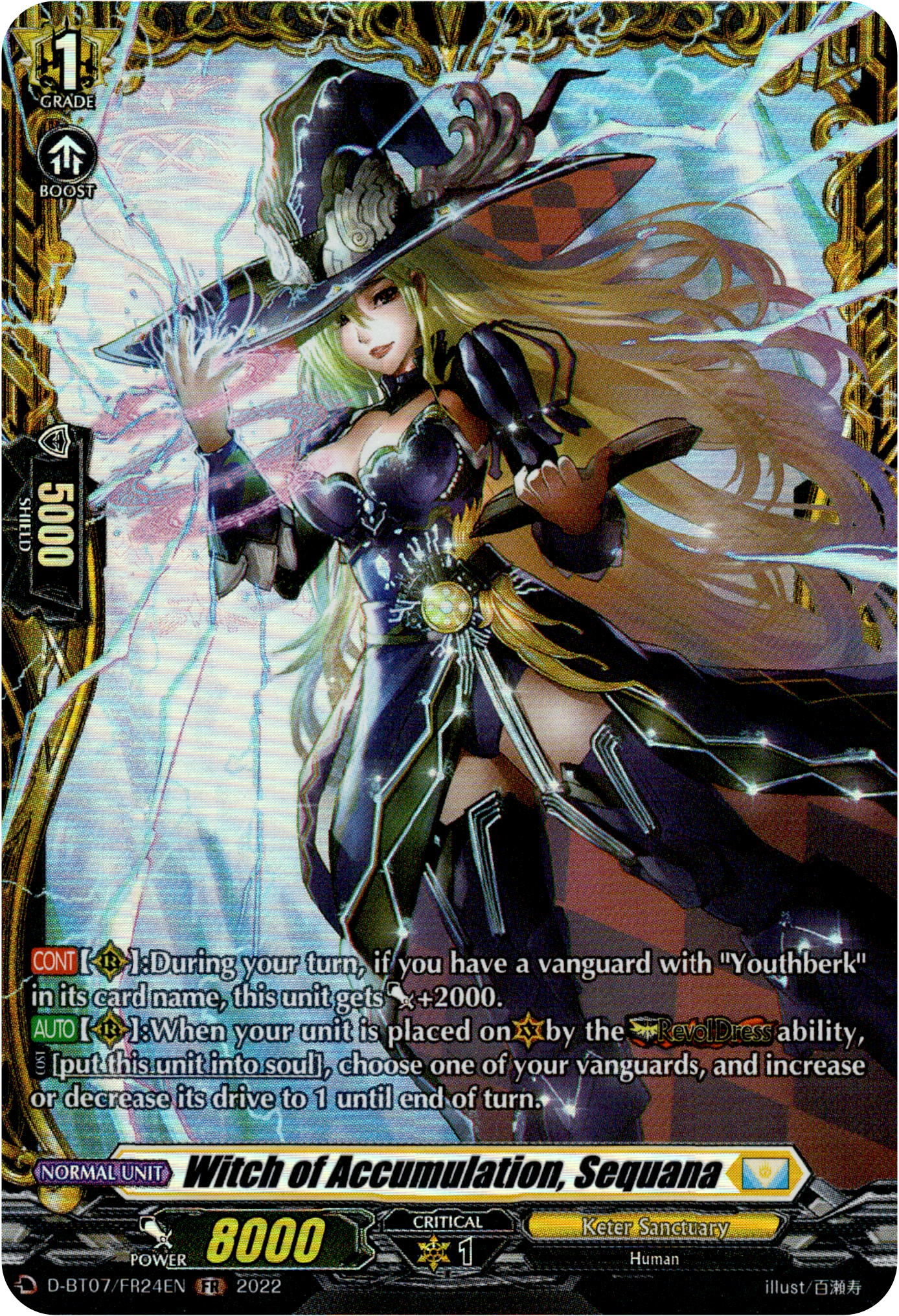 Witch of Accumulation, Sequana - D-BT07/FR24EN - Raging Flames Against Emerald Storm - Card Cavern
