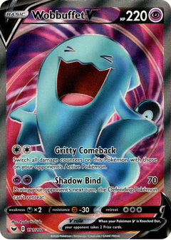 Wobbuffet V Full Art - 191/202 - Sword & Shield - Holo - Card Cavern