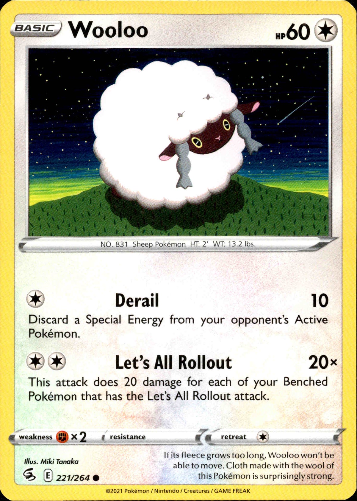 Wooloo - 221/264 - Fusion Strike - Card Cavern