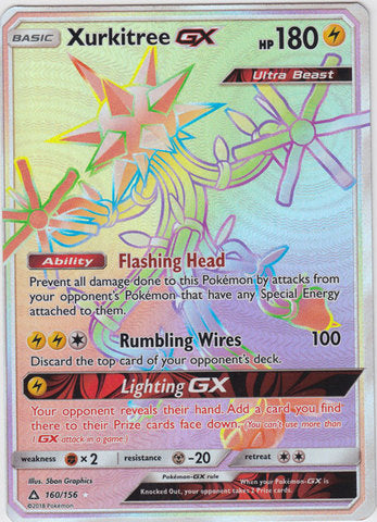 Xurkitree GX Hyper Rare - 160/156 - Ultra Prism - Holo - Card Cavern