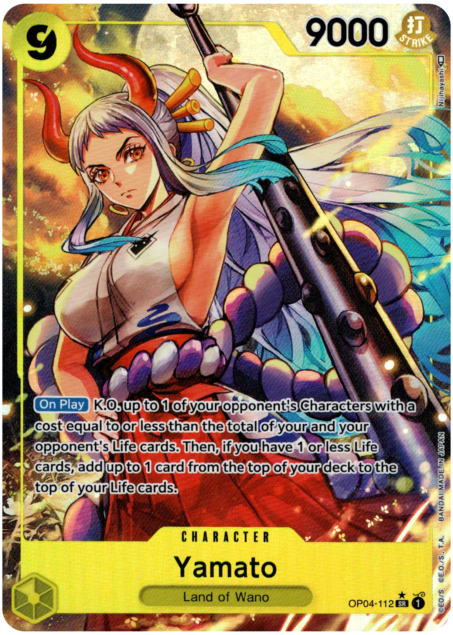Yamato Alternate Art - OP04-112 SR - Kingdoms of Intrigue - Foil - Card Cavern