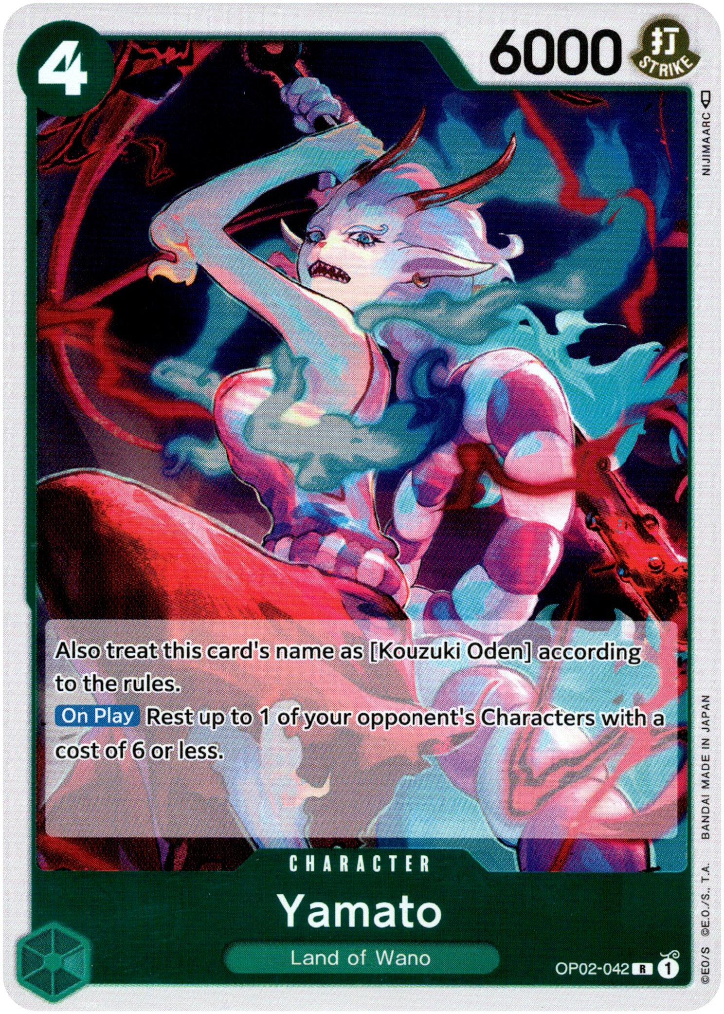 Yamato - OP02-042 - Paramount War - Foil - Card Cavern