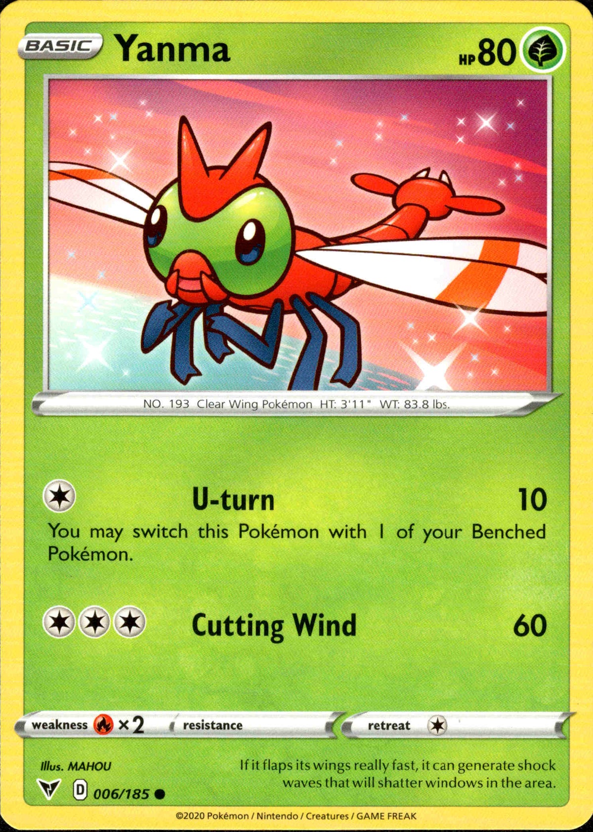 Yanma - 006/185 - Vivid Voltage - Card Cavern