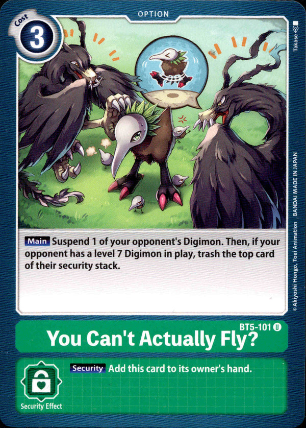 You Can't Actually Fly? - BT5-101 - Battle Of Omni - Card Cavern