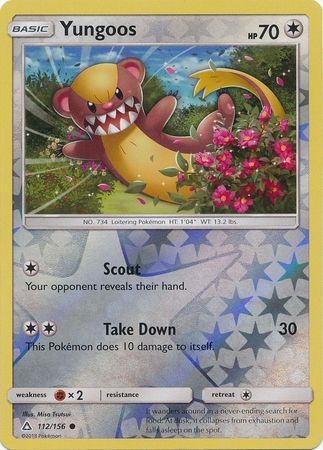 Yungoos - 112/156 - Ultra Prism - Reverse Holo - Card Cavern