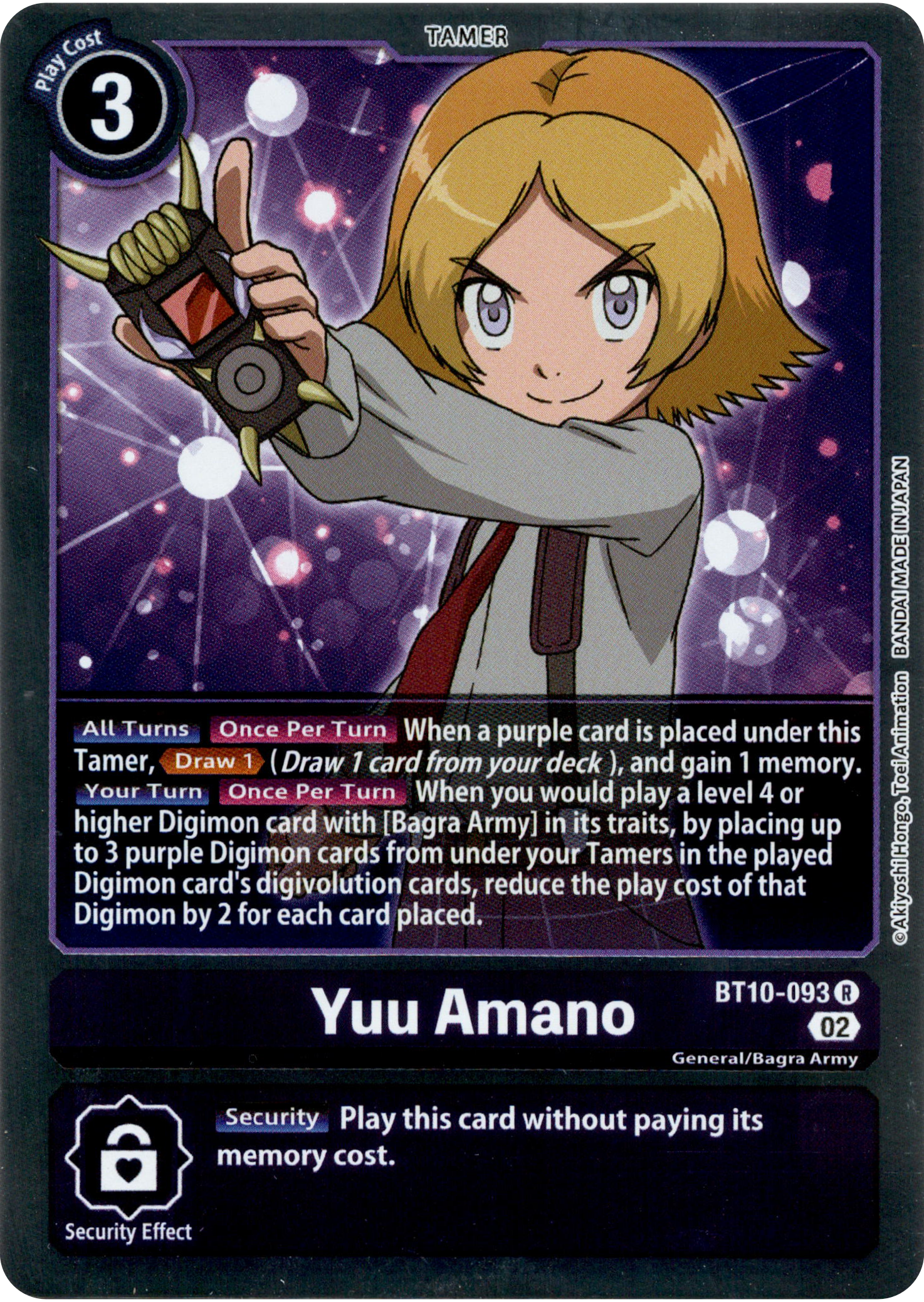 Yuu Amano - BT10-093 R - Xros Encounter - Foil - Card Cavern