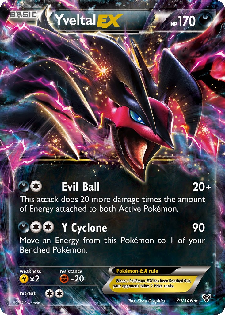 Yveltal EX - 79/146 - XY Base - Holo - Card Cavern