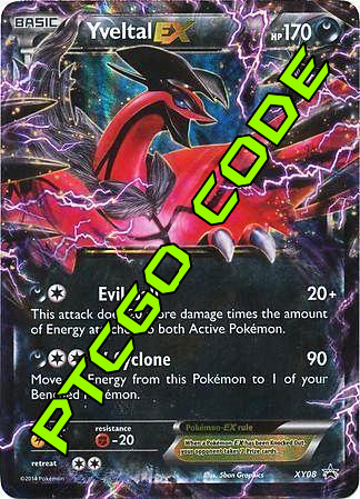 Pokemon Promo Ultra Rare Yveltal EX XY08 Pokemon Promo Ultra Rare Yveltal EX XY08