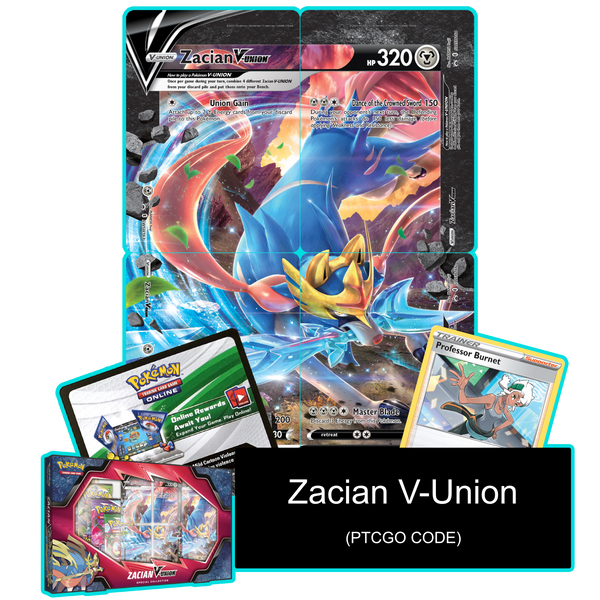 Zacian V-Union - Celebrations Special Collection - Pokemon TCG Live Code - Card Cavern