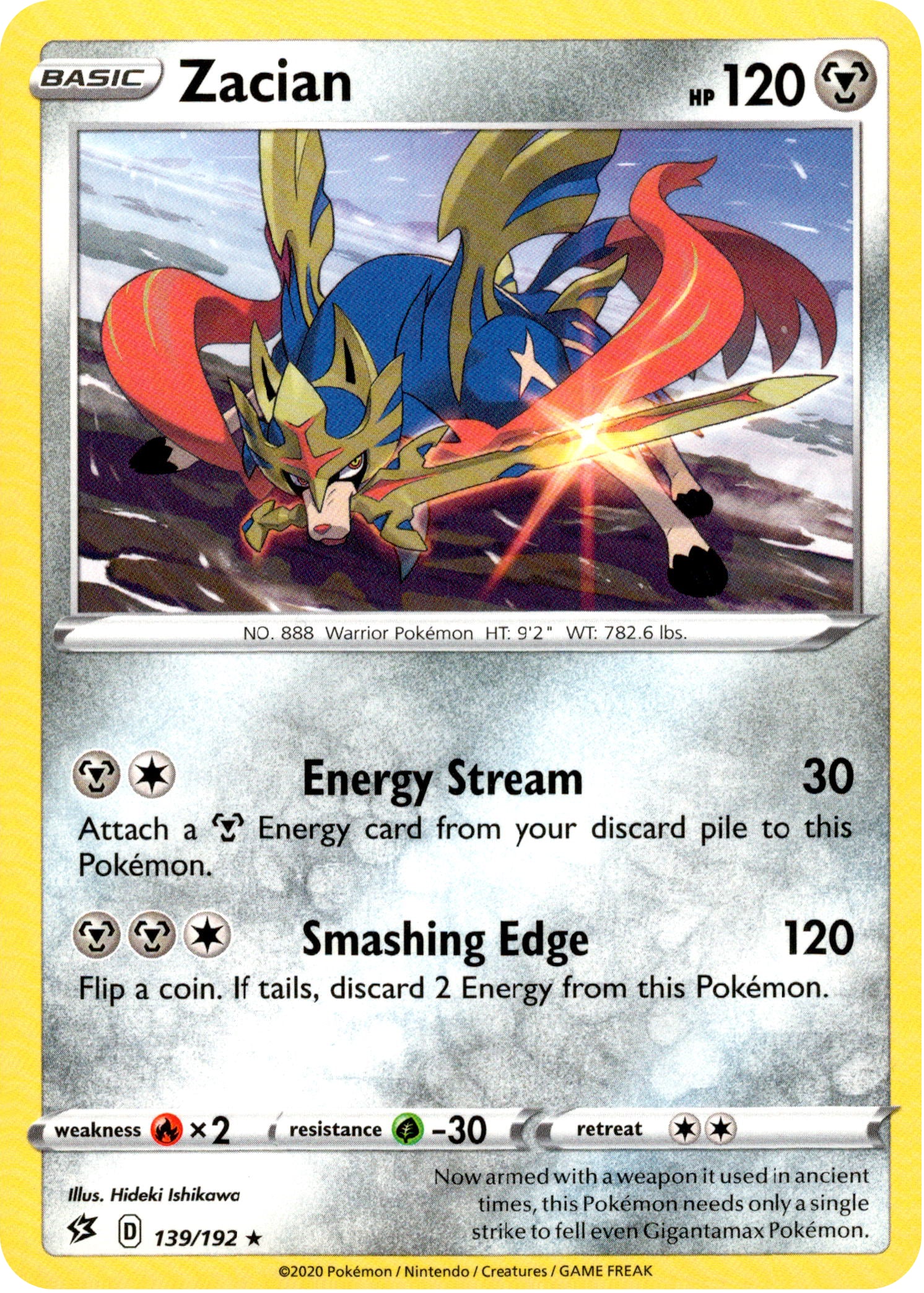 Zacian - 139/192 - Rebel Clash - Card Cavern