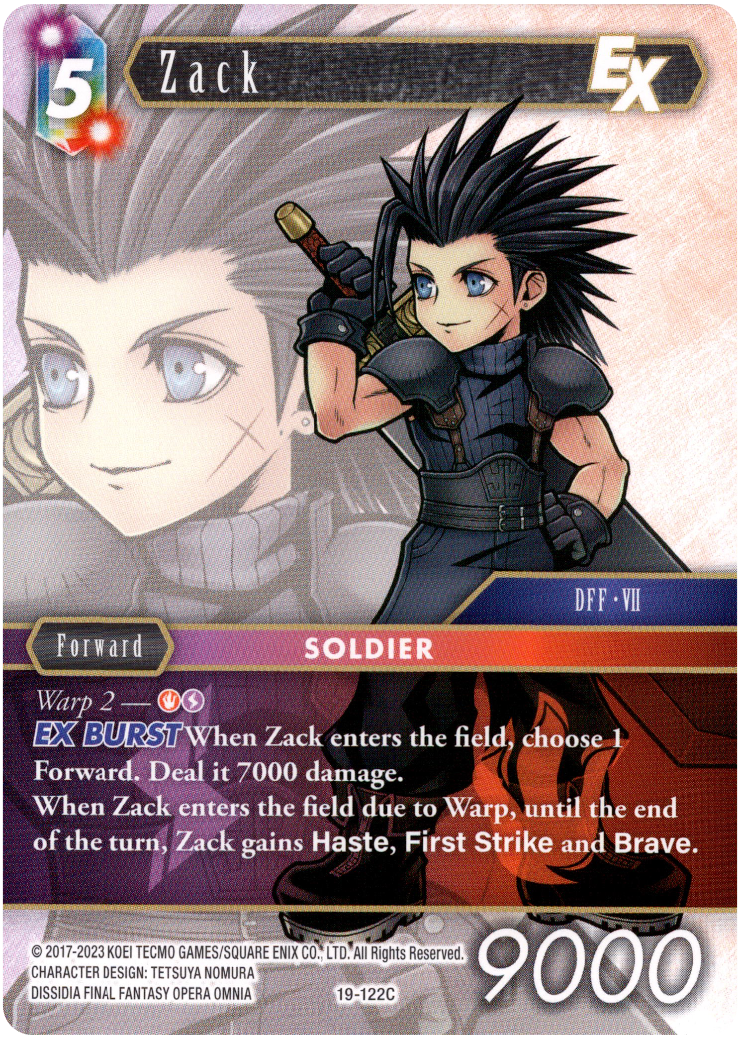 Zack EX - 19-122C - From Nightmares – Card Cavern Trading Cards, LLC