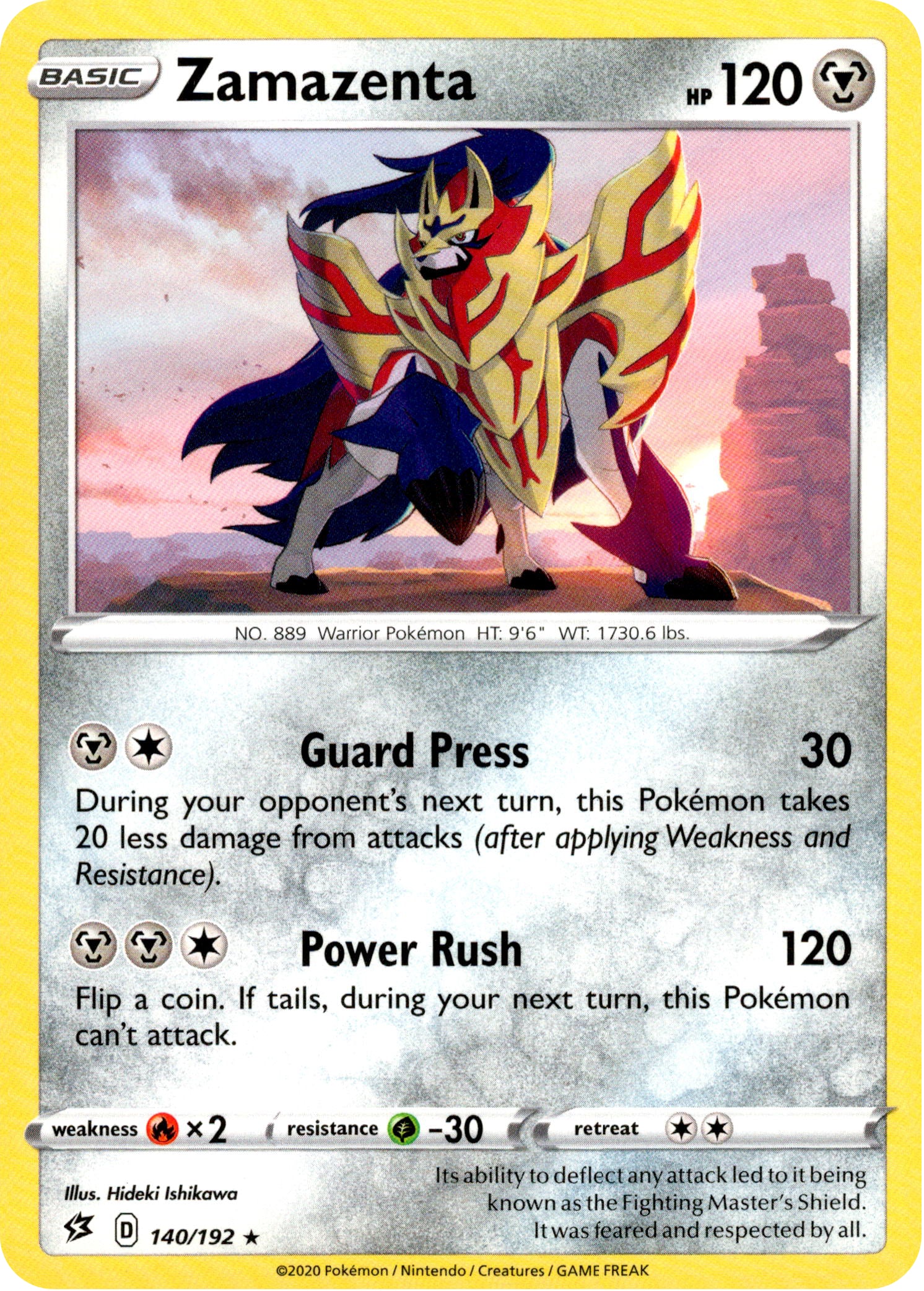 Zamazenta - 140/192 - Rebel Clash - Card Cavern