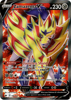 Zamazenta V Full Art - 196/202 - Sword & Shield - Holo - Card Cavern