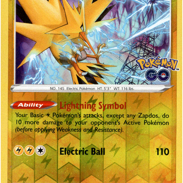 Zapdos - 029/078 - Pokemon Go