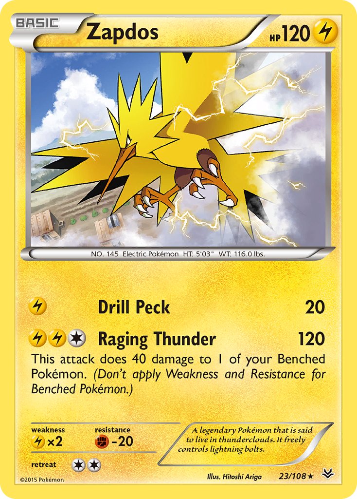 Zapdos - 23/108 - Roaring Skies - Card Cavern