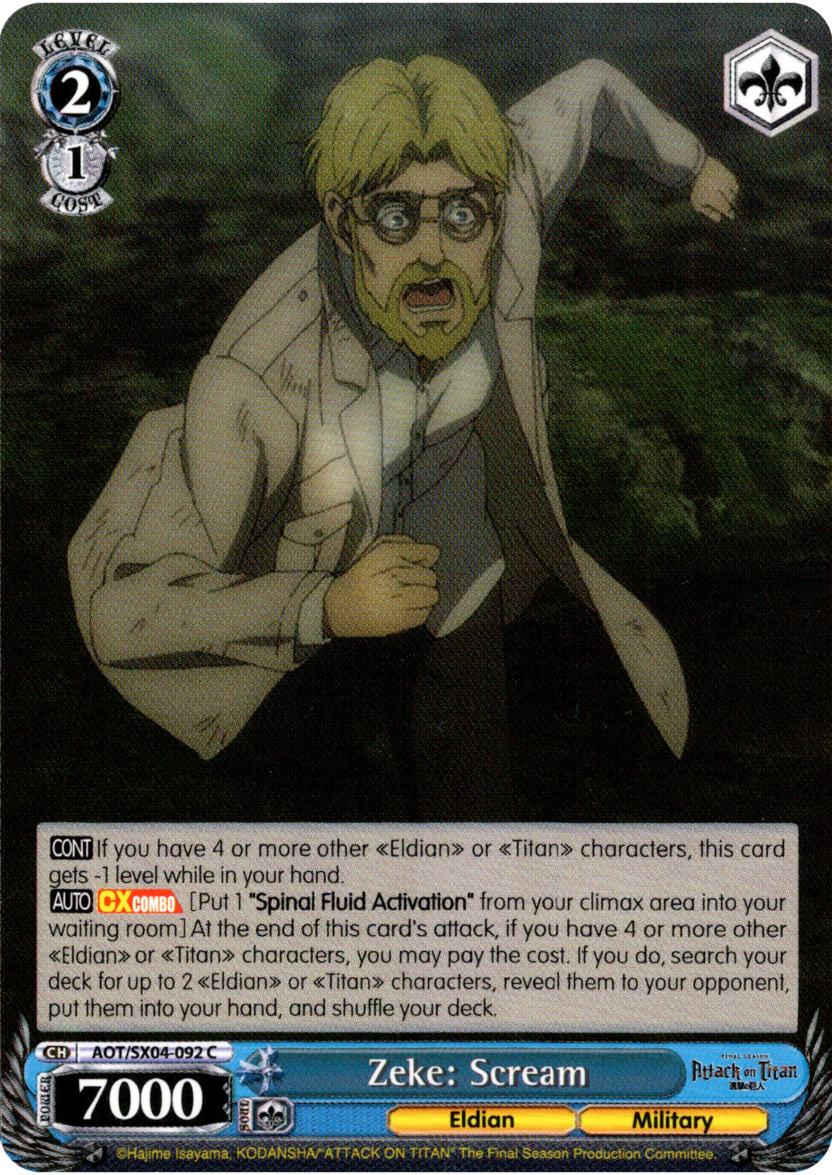 Zeke: Scream - AOT/SX04-092 C - Card Cavern