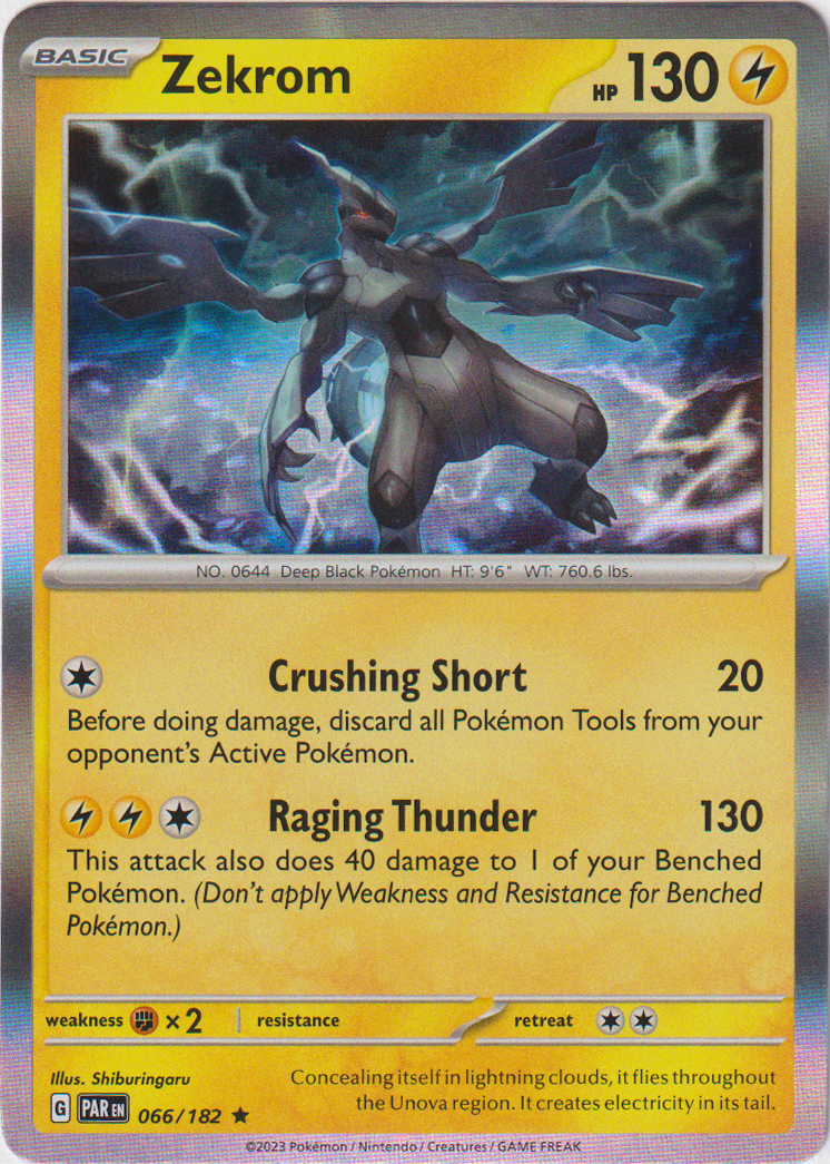Zekrom - 066/182 - Paradox Rift - Holo - Card Cavern