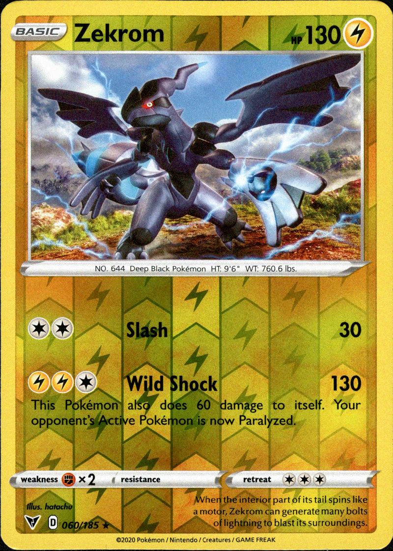 Zekrom - 060/185 - Vivid Voltage - Reverse Holo – Card Cavern