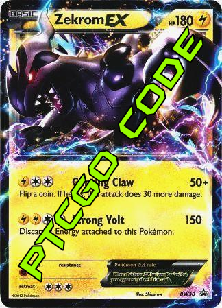 Zekrom EX BW38 PTCGO Code Card Cavern Trading Cards, LLC Zekrom EX BW38 PTCGO Code Card Cavern Trading Cards, LLC