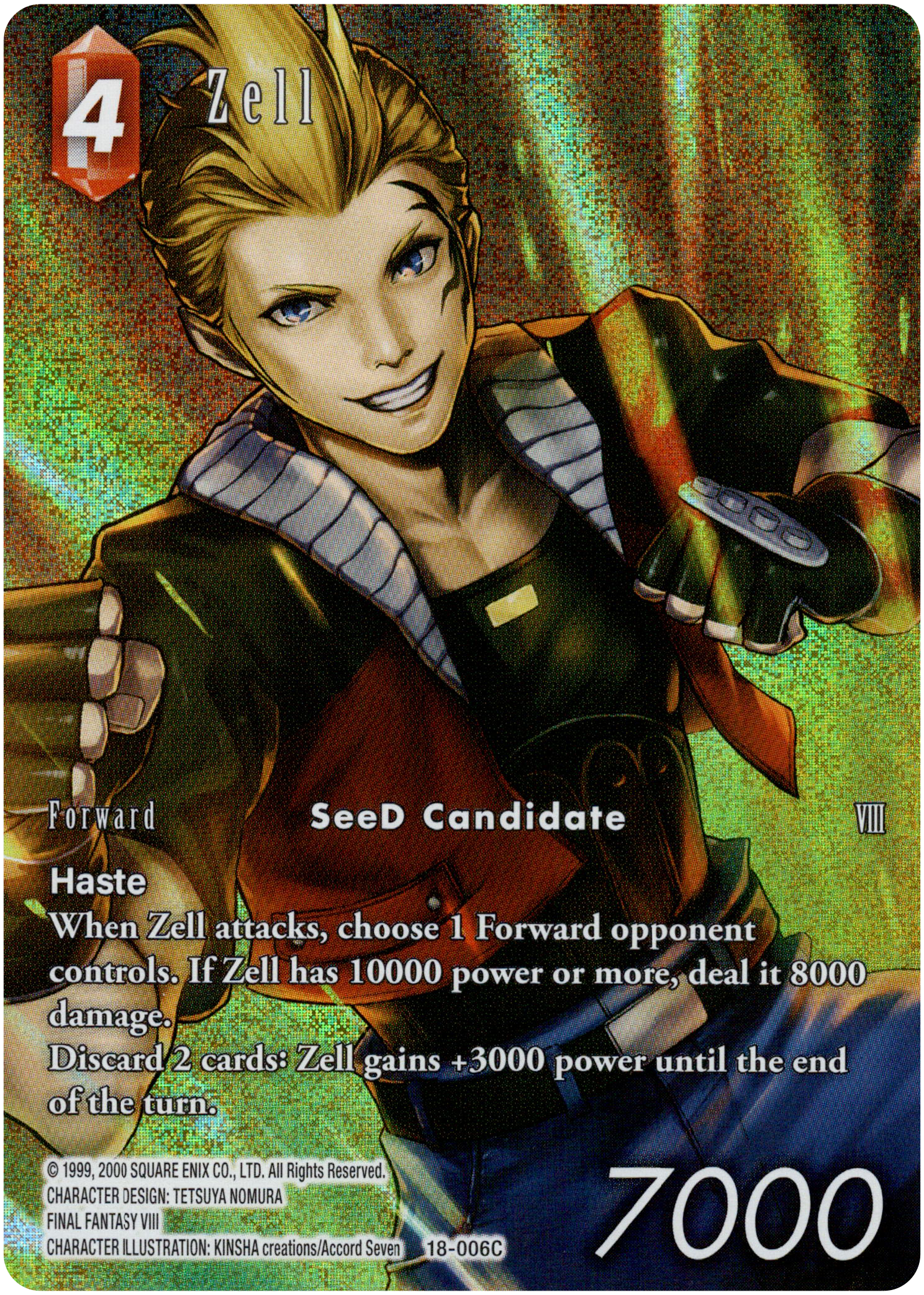 Zell Full Art - 18-006C - Resurgence of Power - Foil - Card Cavern
