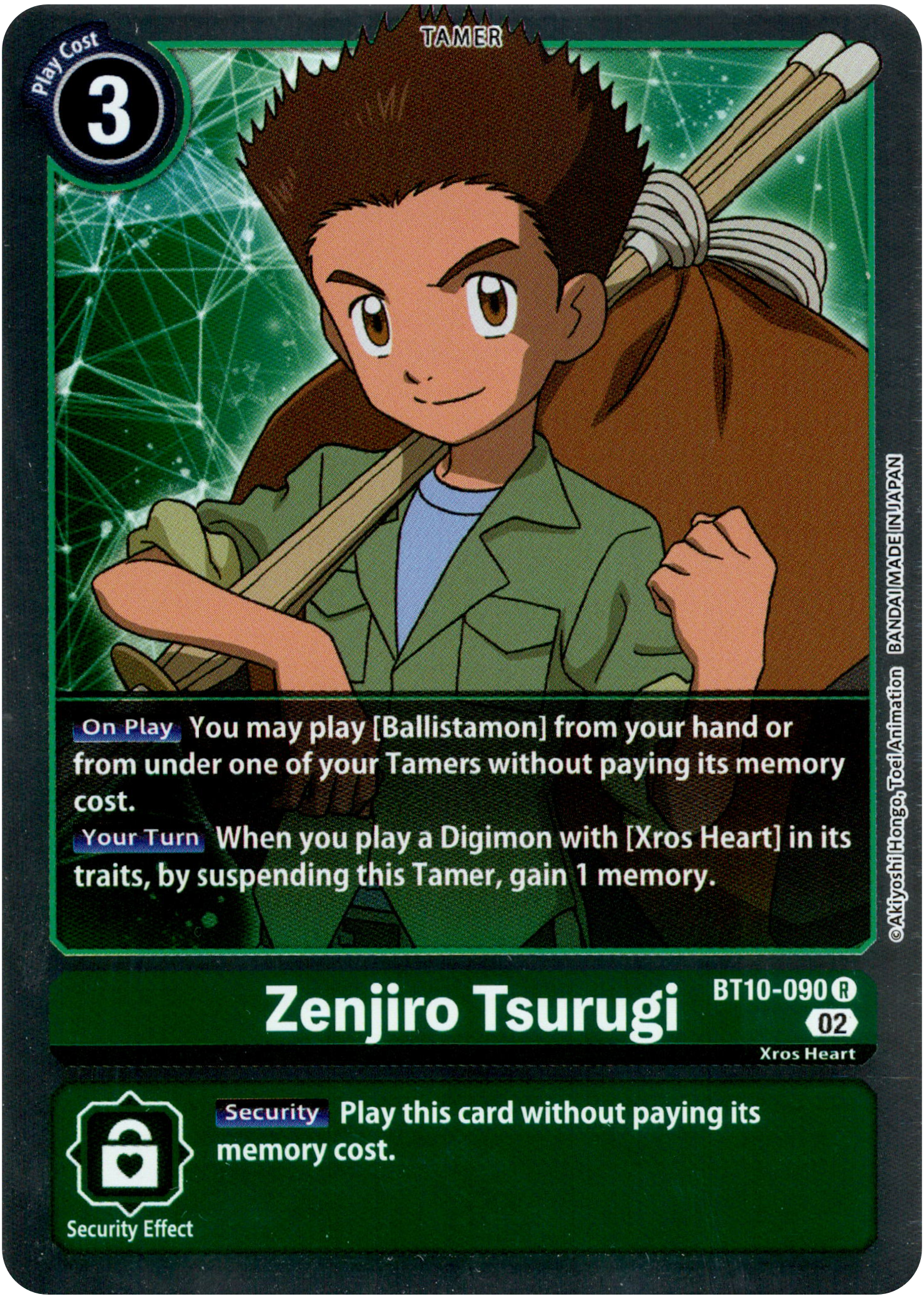 Zenjiro Tsurugi - BT10-090 R - Xros Encounter - Foil - Card Cavern