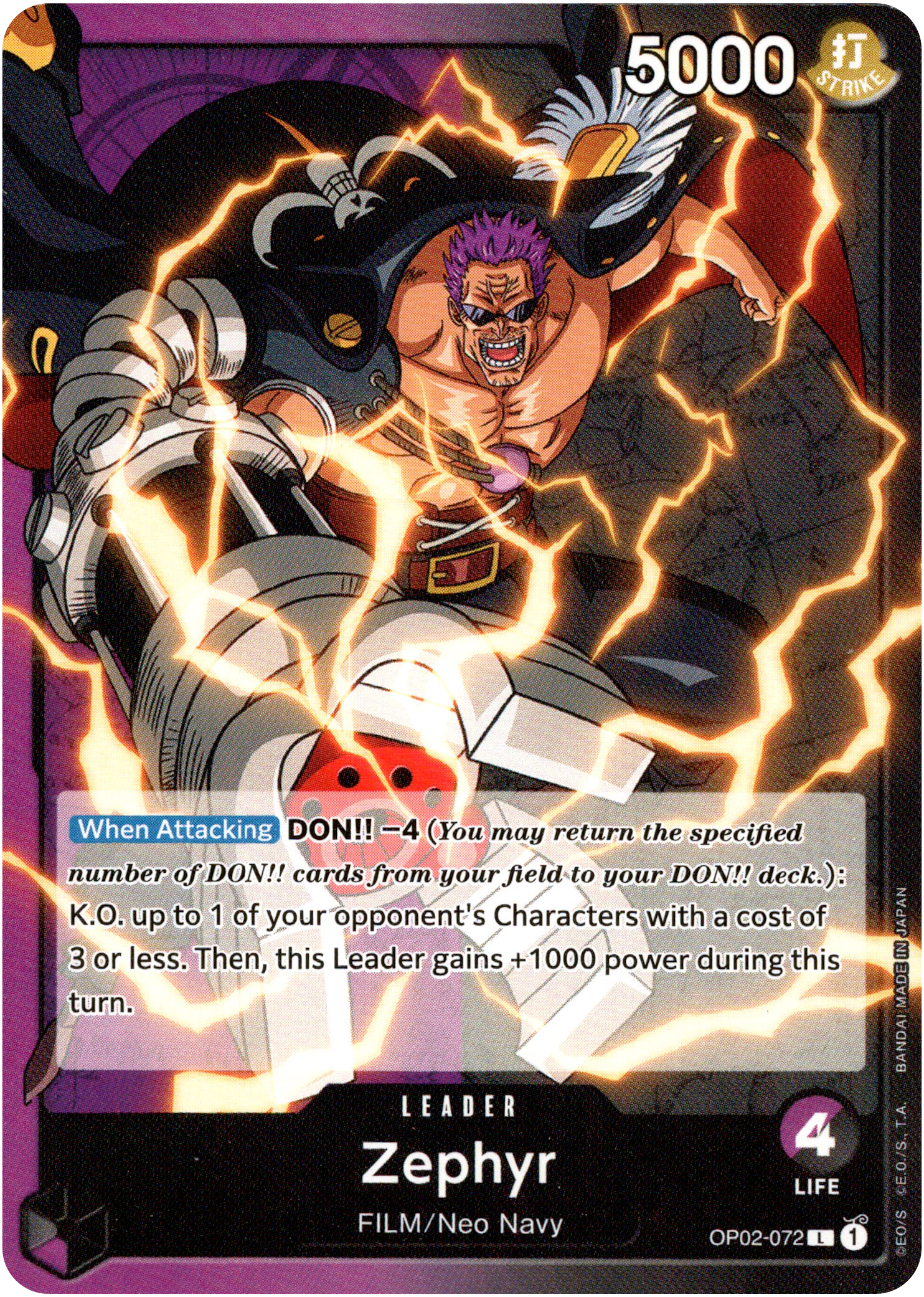 Zephyr - OP02-072 - Paramount War - Card Cavern