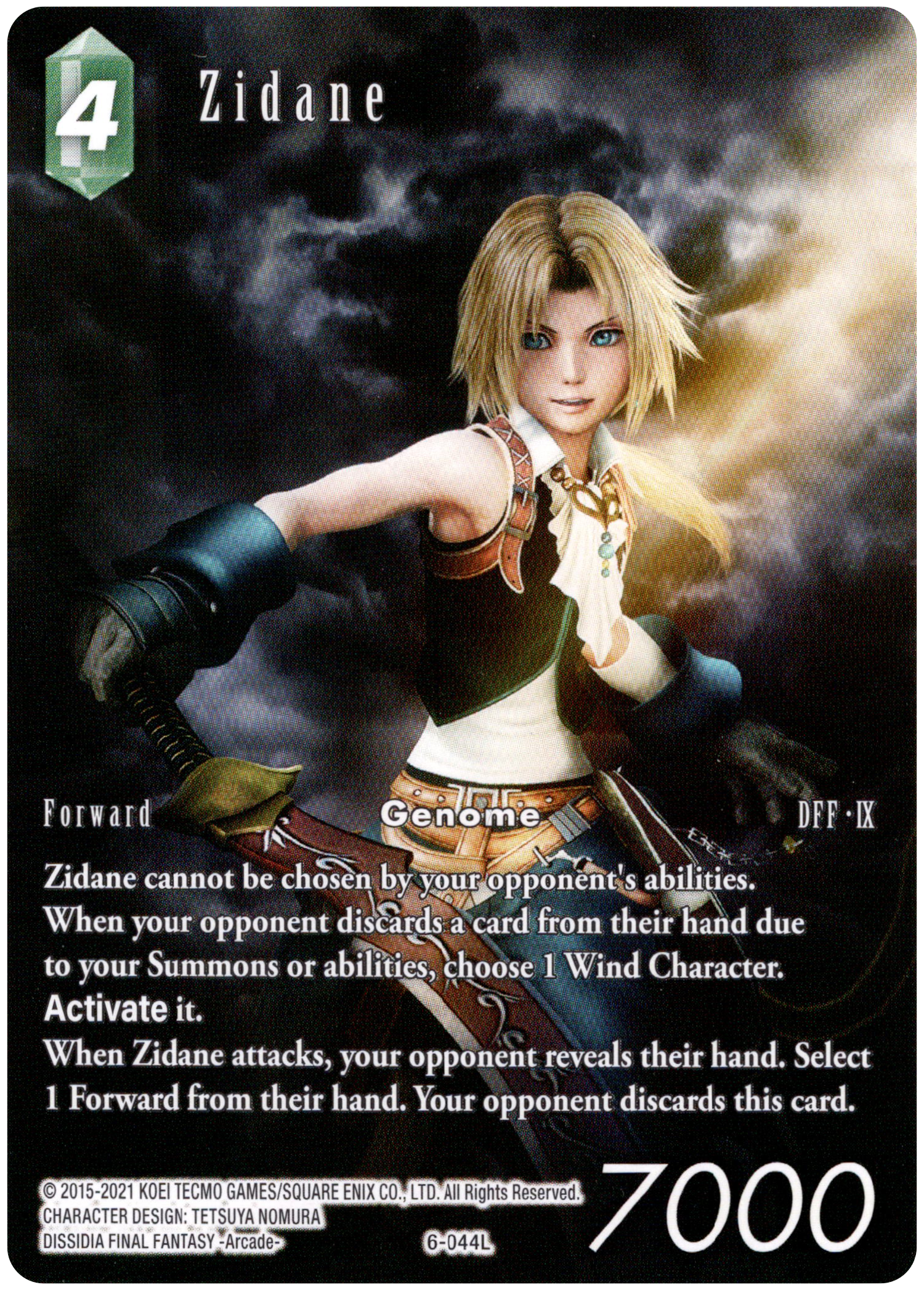 Zidane Full Art - 6-044L - Opus VI - Card Cavern