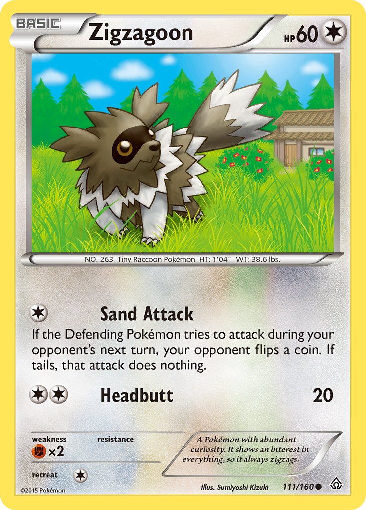 Zigzagoon - 111/160 - Primal Clash - Card Cavern