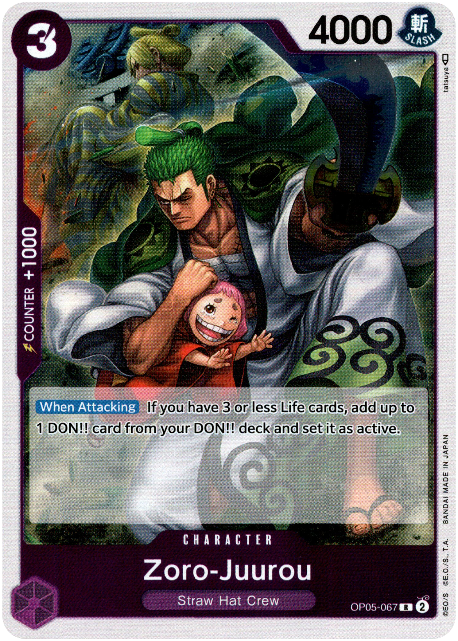 Zoro-Juurou - OP05-067 - Awakening of the New Era - Foil - Card Cavern