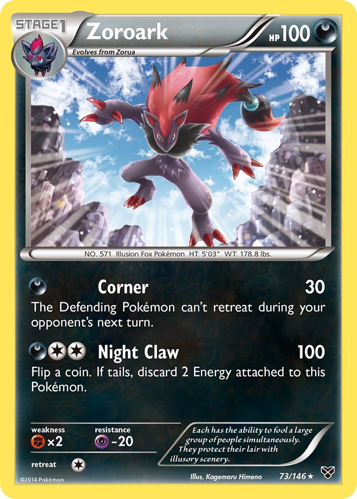 Zoroark - 73/146 - XY Base - Holo - Card Cavern