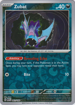 Zubat - 041/165 - Scarlet & Violet 151 - Reverse Holo - Card Cavern