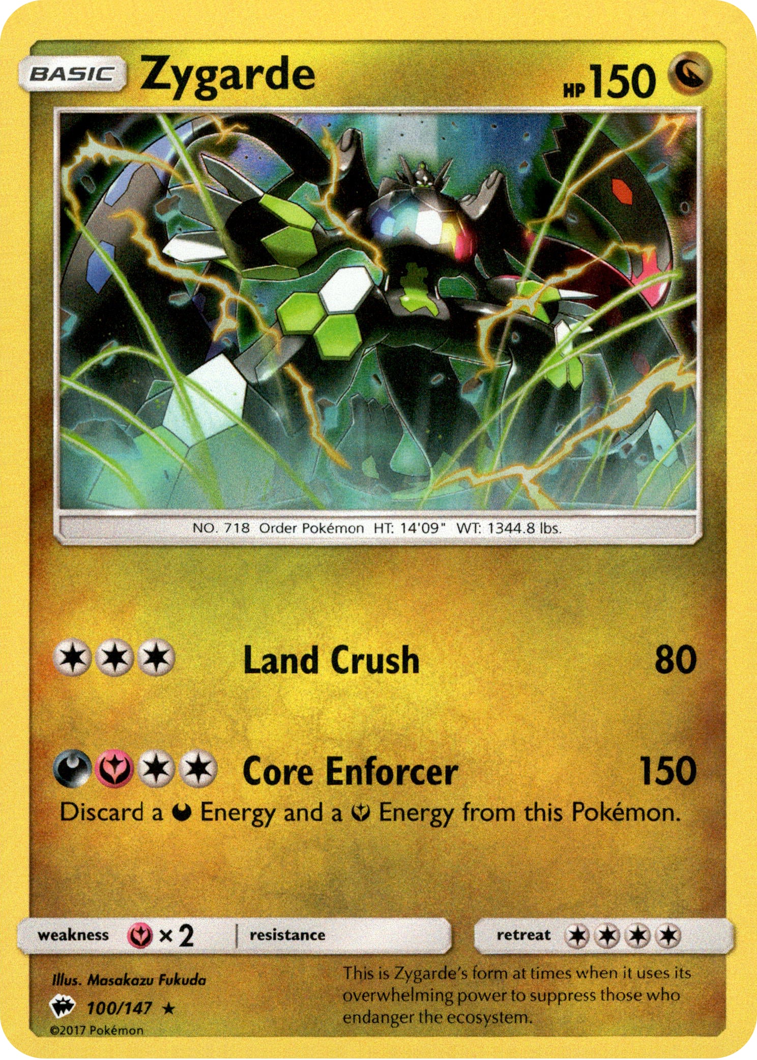 Zygarde - 100/147 - Burning Shadows - Holo - Card Cavern