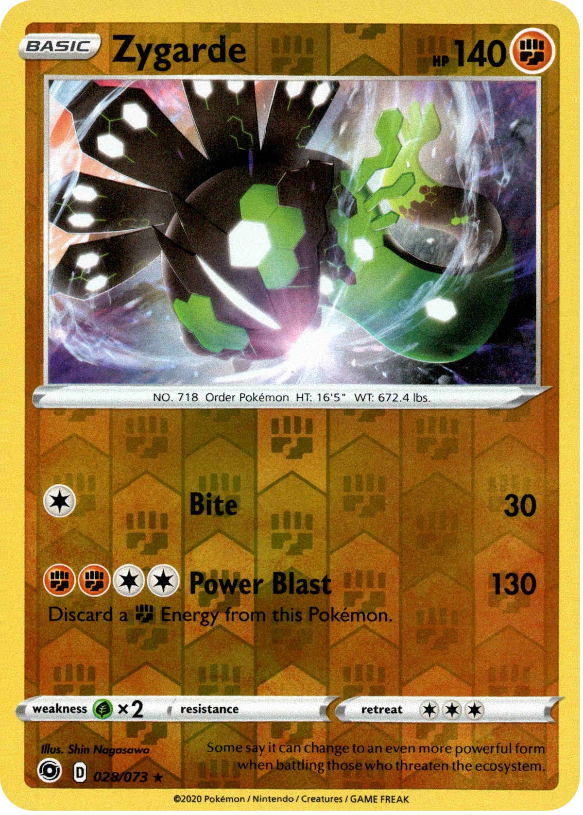 Zygarde - 28/73 - Champion's Path - Reverse Holo - Card Cavern