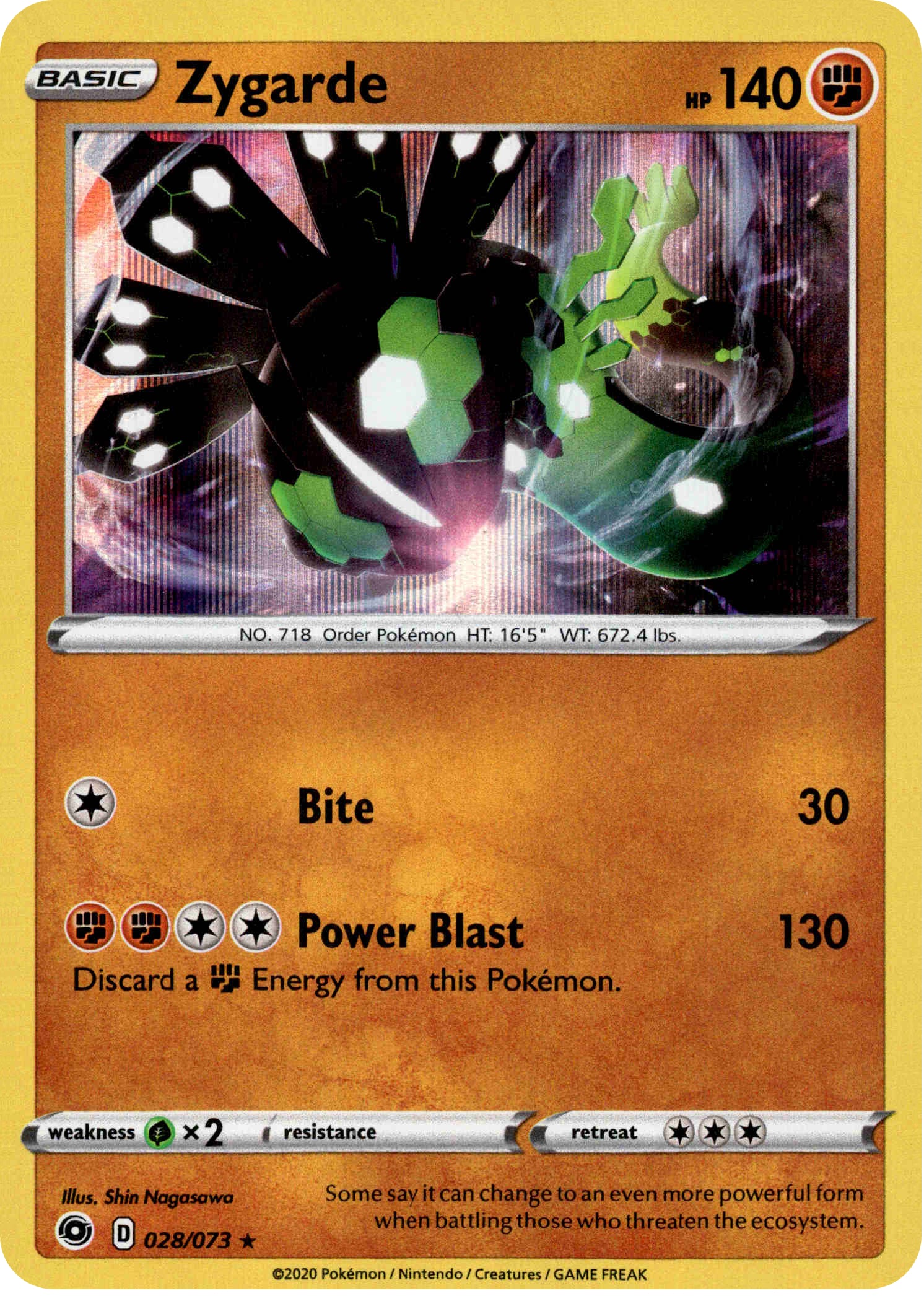 Zygarde - 28/73 - Champion's Path - Holo - Card Cavern