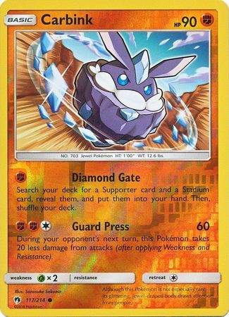 Carbink - 117/214 - Lost Thunder - Reverse Holo - Card Cavern