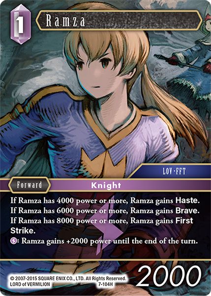 Ramza - 7-104H - Opus VII - Foil - Card Cavern