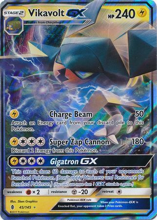 Vikavolt GX - 45/145 - Guardians Rising - Holo - Card Cavern