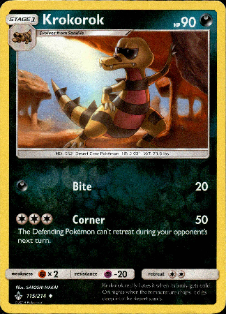 Krokorok - 115/214 - Unbroken Bonds - Reverse Holo - Card Cavern