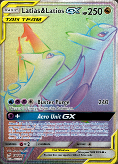 Latias & Latios GX Hyper Rare - 190/181 - Team Up - Holo - Card Cavern