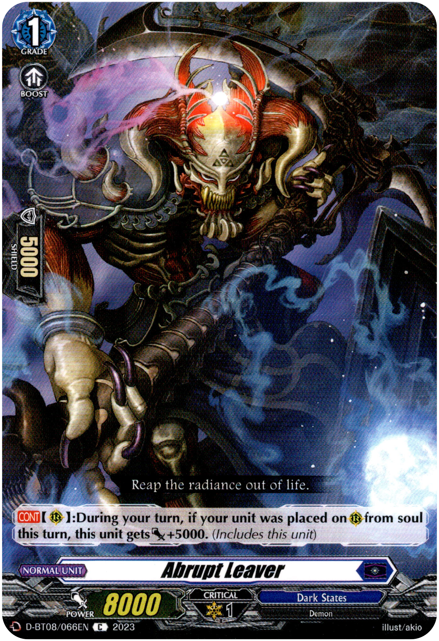 Abrupt Leaver - D-BT08/066EN - Minerva Rising - Card Cavern